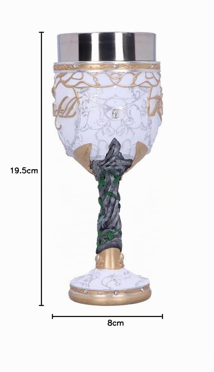 Nemesis Now Copa Rivendell de Lord of The Rings con licencia oficial, color blanco, 19,5 cm