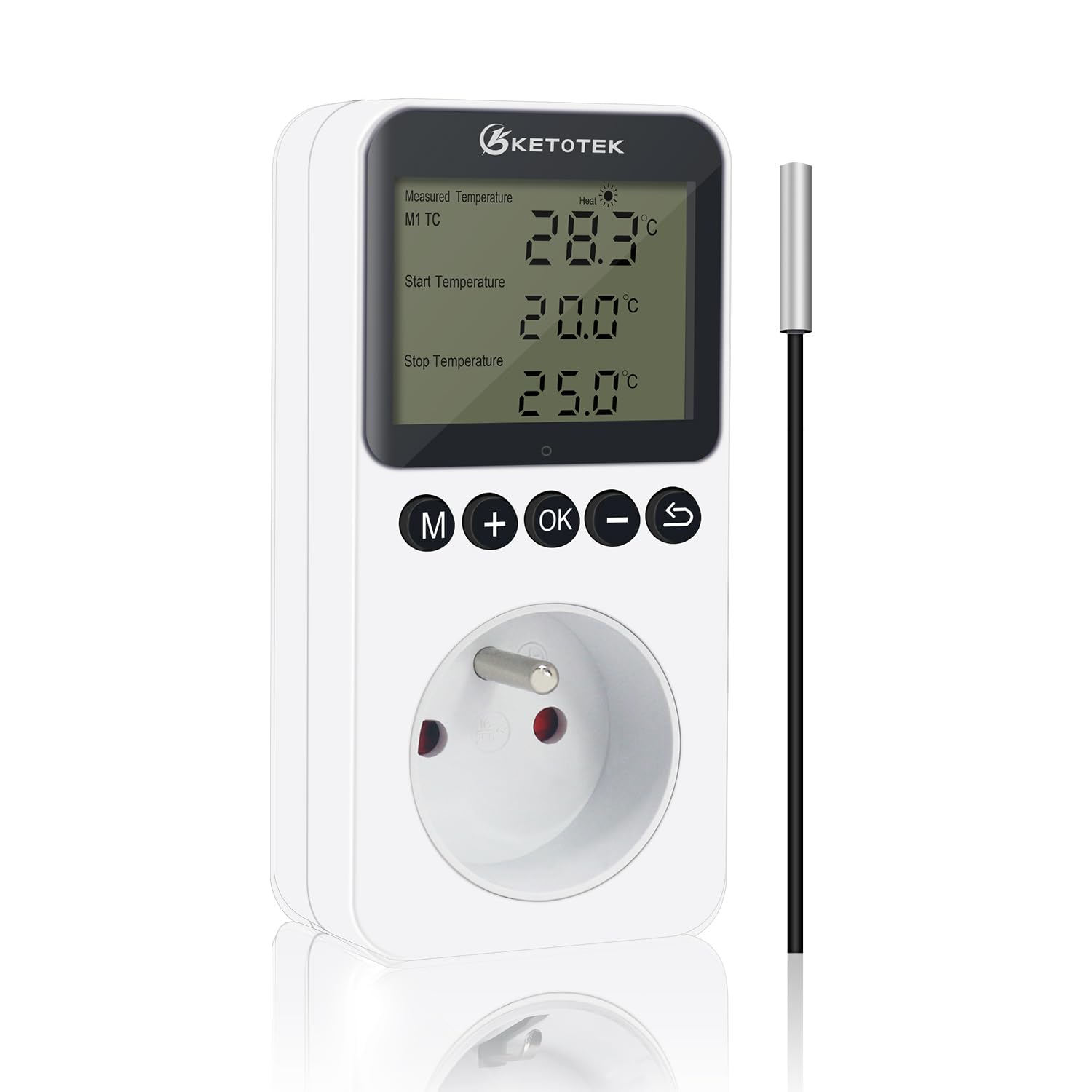 Termostato Caldaia Presa Per Regolatore Di Temperatura Digitale - Foto 5