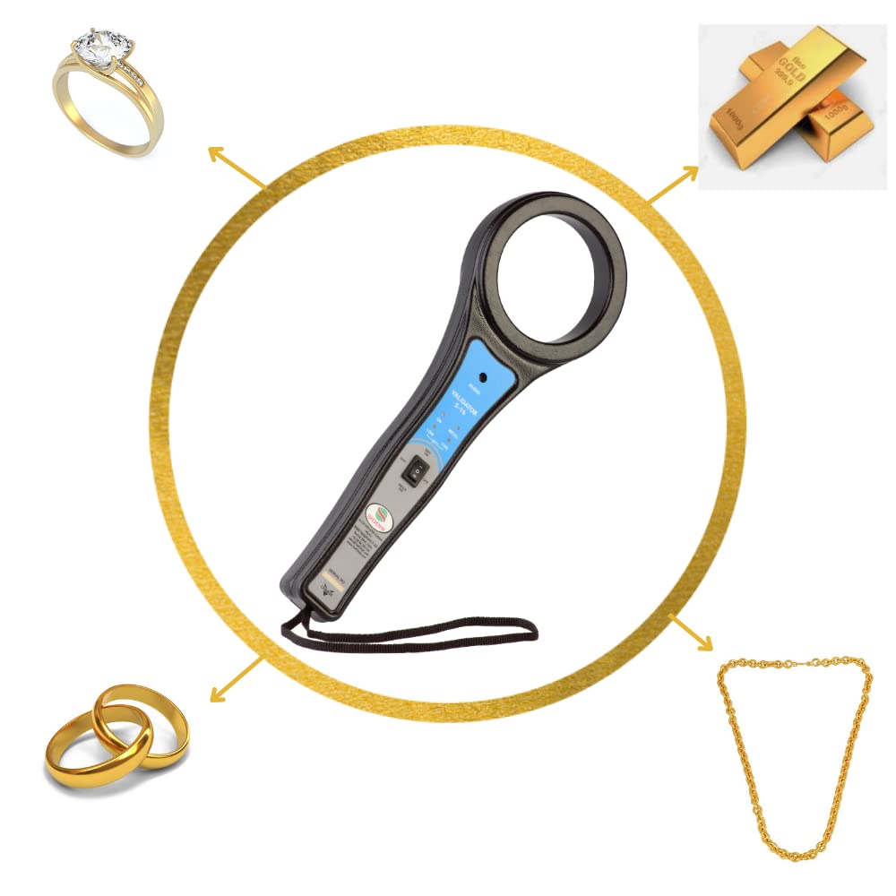 Siddhi Gold Metal Detector for detecting Gold on Person Body - Metal Detector for Jewellery Shop - Hand Held Metal Detector Scanner for Security - HHMD Metal Detector Gold Metal Detector Machine S16 with Charger (B07W7L9LJ2) Amazon Price History, Amazon Price Tracker