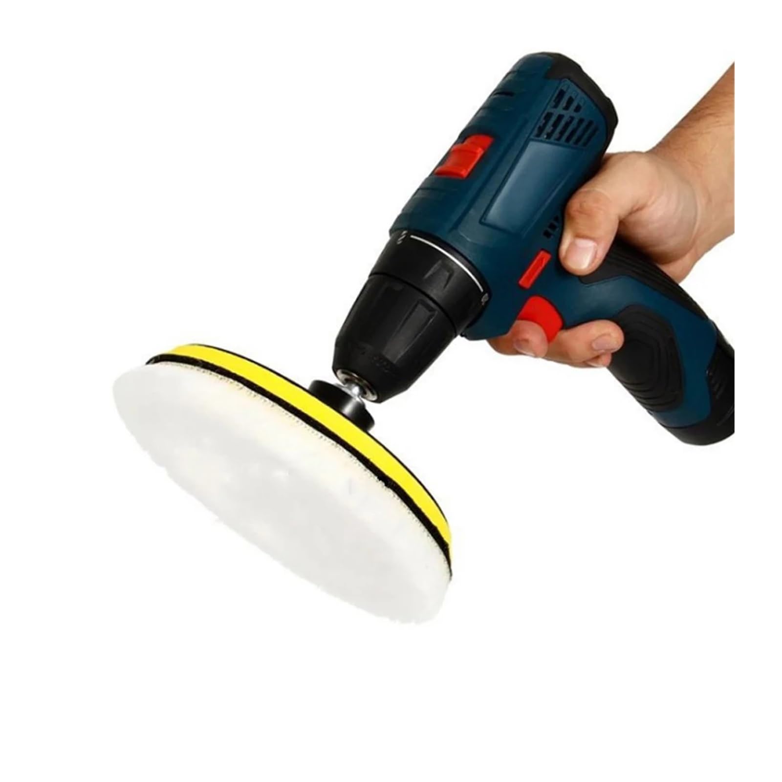 Kit de 5 almohadillas pulido lana for encerar coches, esponja, disco, cuidado llantas y pintura