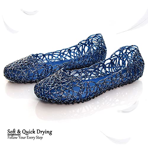 Image of Dear Time Women Flat Heel Summer Beach Jelly Shoes