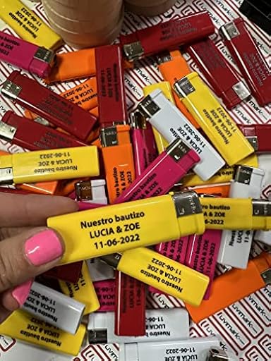 Uvimark - Artículos publicitarios - Merchandising - 50 Encendedores Recargables Personalizados - Regalos de Empresa - Detalles de Boda - Mecheros Personalizados | Ya disponible en tu tienda friki favorita! En mundofriki.es!
