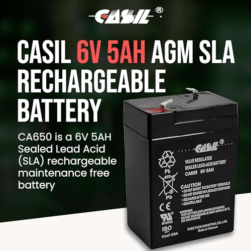 Batería Casil 6V 5Ah para Moto Infantil 2 Pack miniatura 2