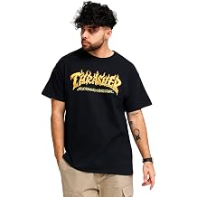 Thrasher Men's Fire Logo Short Sleeve T Shirt Black S