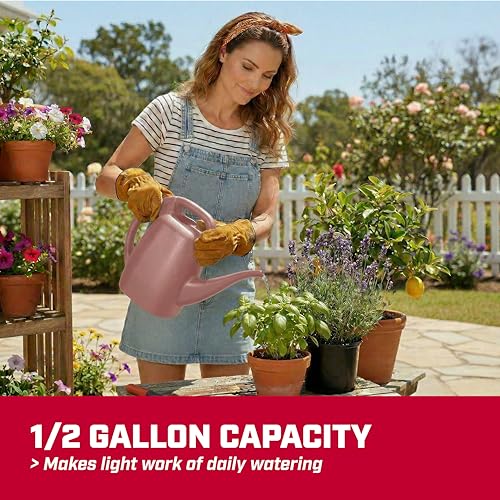 Image of Chapin 1 /2-Gallon Watering Can, Lightweight for Easy Watering | Lightweight compact design; ideal for indoor plants watering with large opening for easy refill and controlled pour