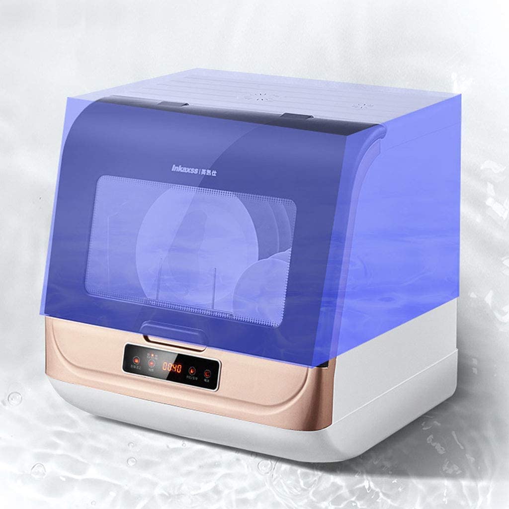 Lave-vaisselle de table automatique professionnel compact portable avec affichage LED, porte avec poignée, facile à nettoyer [Classe énergétique A+]