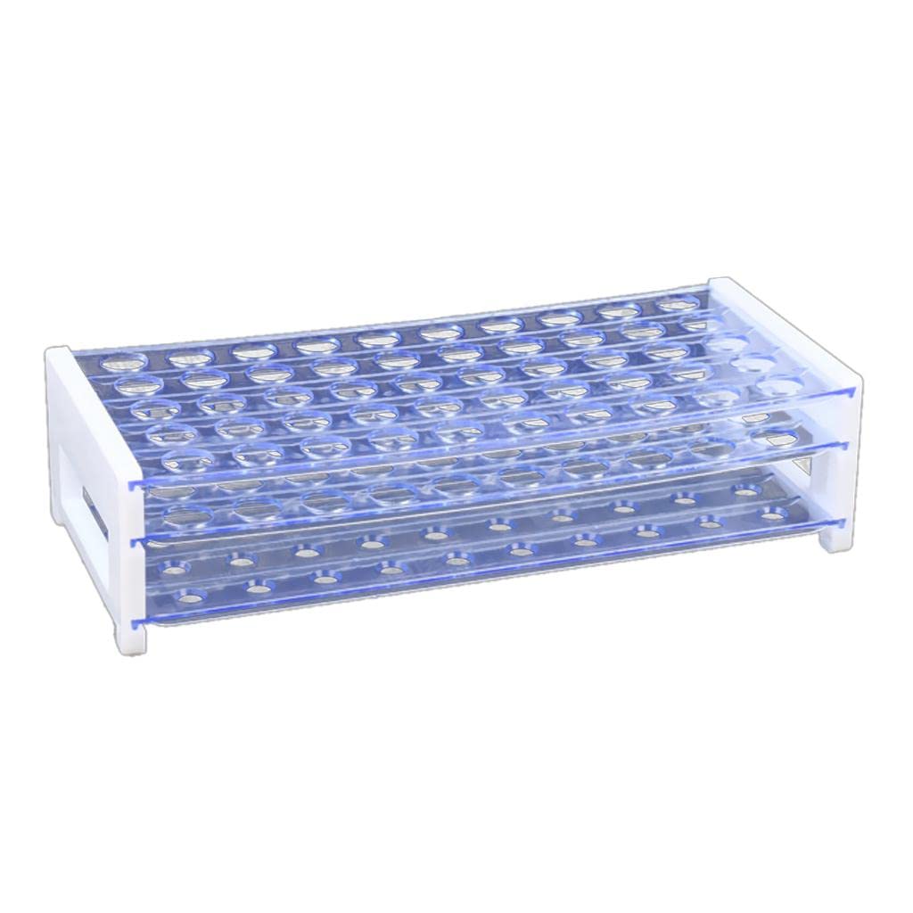 Plastic Test Tube Stand Bracket Rack for Test Tubes 40 Holes Positions 18mm-image-31