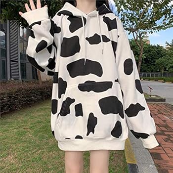 Amazon.co.jp: [QVIVI] トレーナー パーカー レディース 牛柄