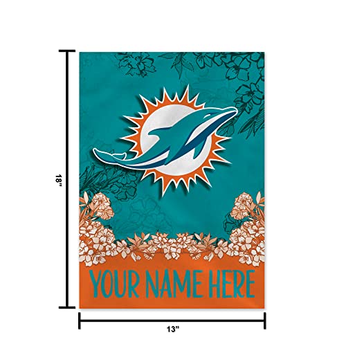 Image of Rico Industries NFL Standard /Primary Personalized 13 inch x 18 inch Double Sided Garden Flag