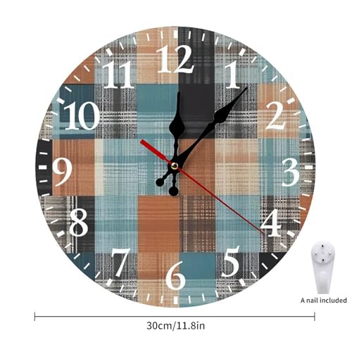 Horloge murale blanche tendance à chiffres arabes 30cm - 3