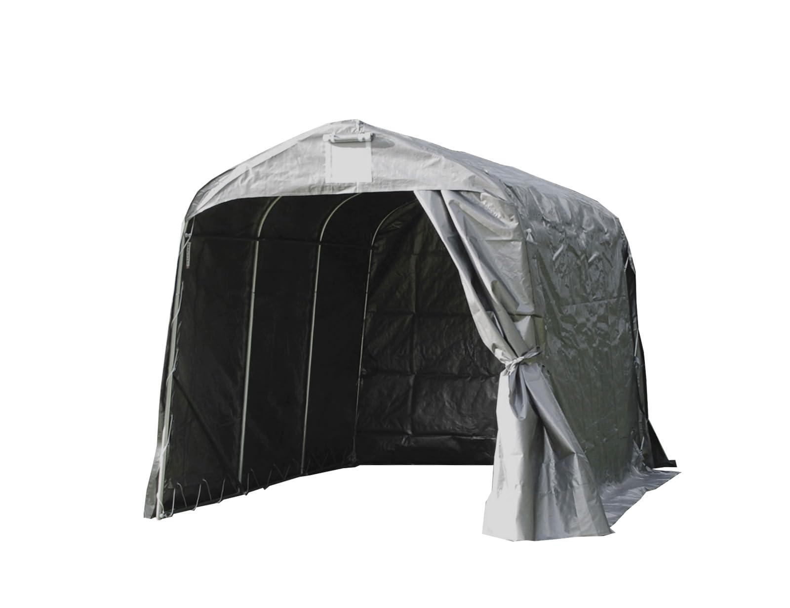 Storage tent Portable garage PRO 2.4x3.6x2.34 m PE, Grey