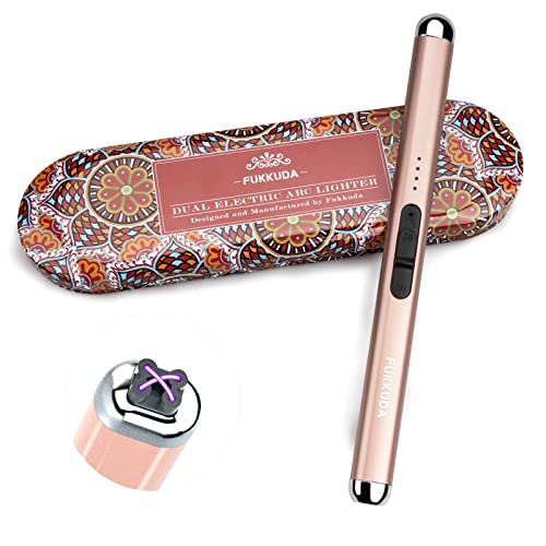 Dual-Arc Rose Gold USB Rechargeable Lighter