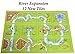 Carcassonne Game (New Edition)_ for 2 to 5 Players _ Includes River Expansion & The Abbot Expansion _ Bonus 2 Gold Drawstring Storage Bags by Z-Man Games