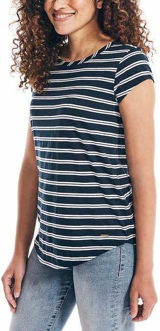 Miniatura 3 de Nautica Camiseta Slub Mujer Color Rayas Azules Talla XXL, Azul