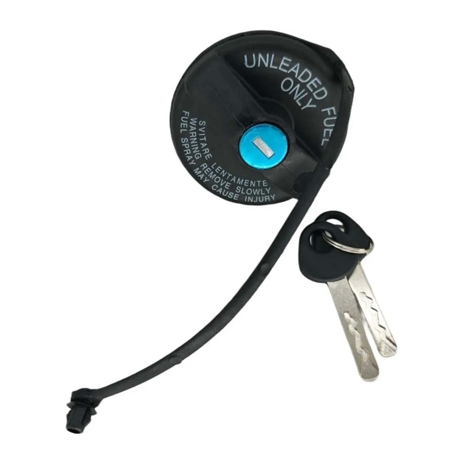 junta del tanque de combustible Tapa de tanque coche con cerradura 2 llaves para Fiat para 500 2007- Grande Punto EVO Fiorino 2009-71802520 Piezas automotrices