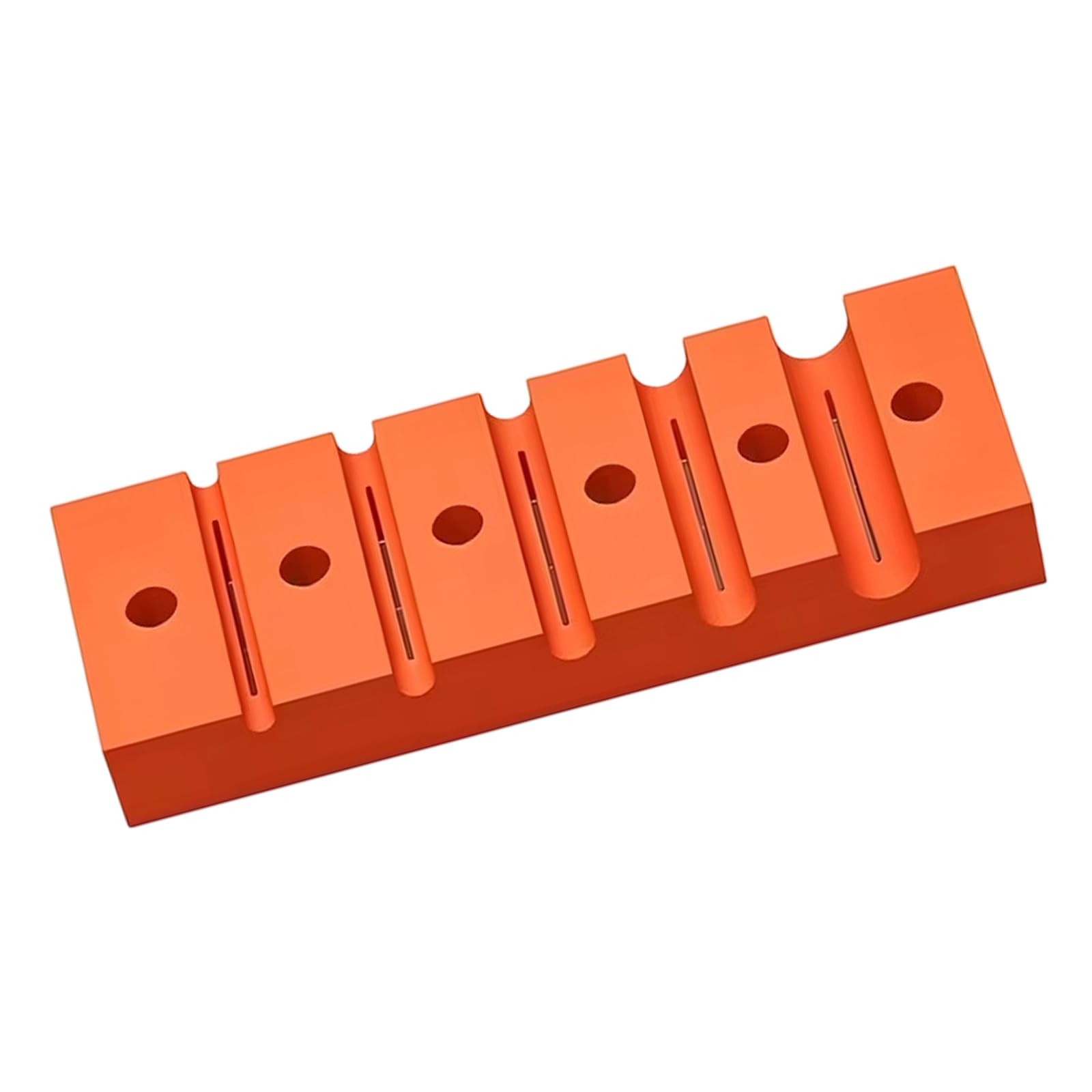 Wire Guide Stripping Block Polymer 3.74in Cable Holder Stand with Multi-Slot Layout for Worktable Use and Home Projects Wire Holder Jig Cable Guide Prep Aid Hand Setup Slot Fixing Stand Appliance Home