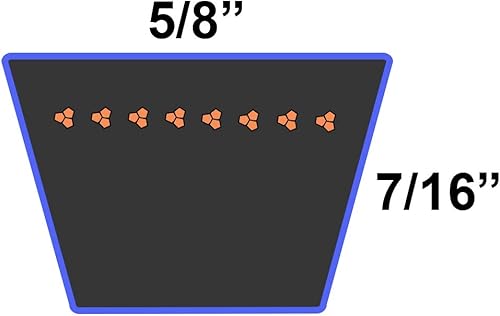 Miniatura 2 de D&D PowerDrive 754-04041 MTD o CUB Cadet Kevlar Correa de repuesto