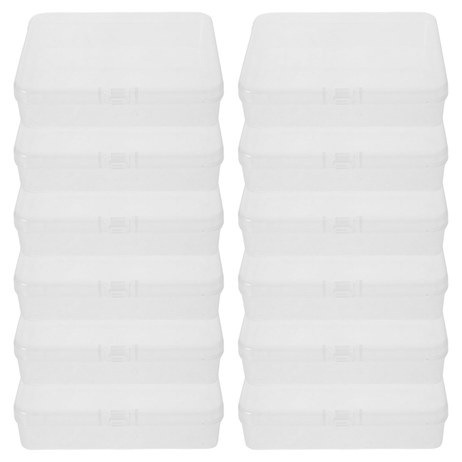 Caja De Almacenamiento De Crayones Transparentes De 24 Piezas Contenedores De Plástico para Lápices para Maestros Contenedores para Crayones Y Marcadores