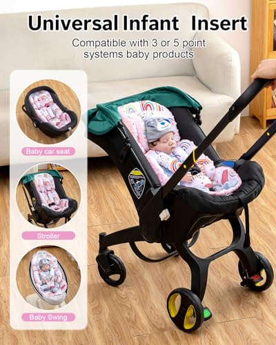 Image of THE KENKYO Infant Car Seat Insert with Extra Headrest & Shoulder Pads