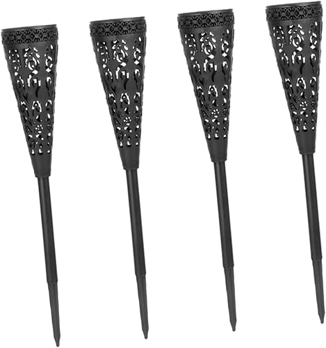 4 unids luz solar de césped luces solares al aire libre jardín luces jardín iluminación jardín poste valla luces jardín jardín luces lámpara de