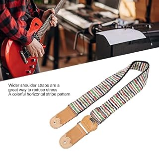 SPYMINNPOO Sangle D’épaule de Guitare, Sangle de Guitare à Rayures Horizontales de Couleur Douce et Confortable avec 2… - Les Beatles, Paul McCartney, John Lennon, RIngo Starr, George Harrison SPYMINNPOO Sangle D'épaule de Guitare, Sangle de Guitare à Rayures Horizontales de Couleur Douce et Confortable avec 2… – Image 3