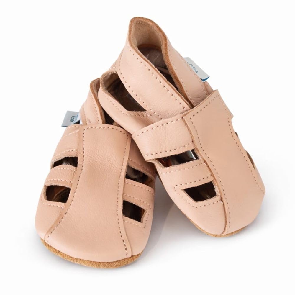 Dotty Fish Sandali in Pelle con Suola Morbida per Neonati e Bambini, Antiscivolo, Traspiranti, Leggeri e Flessibili, Effetto Piedi Nudi, Scarpe Estive Bambino e Bambina