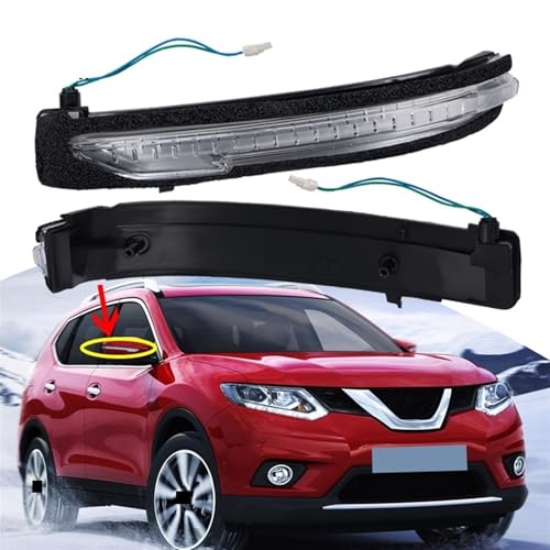 Luces intermitentes intermitentes coche Nissan Navara soluciona averías de luz de espejo par 2