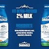Darigold FIT High Protein Milk 2 Percent - Ultra-Filtered, Low Fat, Lactose Free - 25g Protein, 40% Less Sugar - 14oz Bottles, 12 Pack (White Milk)