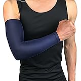 Multiusos: el protector de brazo no solo puede prevenir los rayos UV al aire libre, sino que también puede proporcionar protección a los codos y reducir el daño muscular. Protege tu brazo y codo de lesiones y dolores.