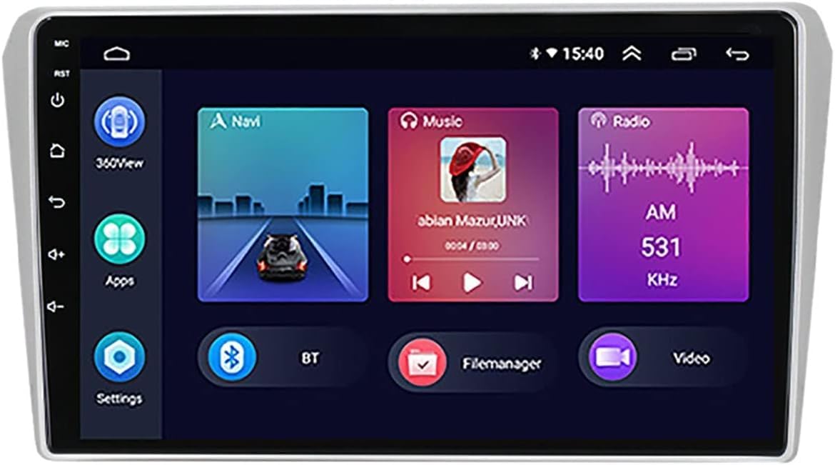 Stéréo de voiture à écran tactile Avensis T25 avec Bluetooth et liaison miroir