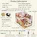 Spilay Dollhouse Miniature with Furniture,DIY Dollhouse Mini Wooden Kit with Dust Cover and Music Movement,1:24 Scale Creative Room Gift Idea for Adult Friend Lover