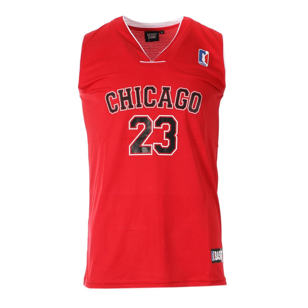 Sport zone Chicago 23 Men's Basketball Jersey Red, Red, S