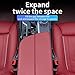 Apkoliros 2-Pack Car Seat Gap Filler, Anti-Drop Leak-Proof Seat Crevice Organizer with Phone Holder, Perfect for Car SUV Truck Interior