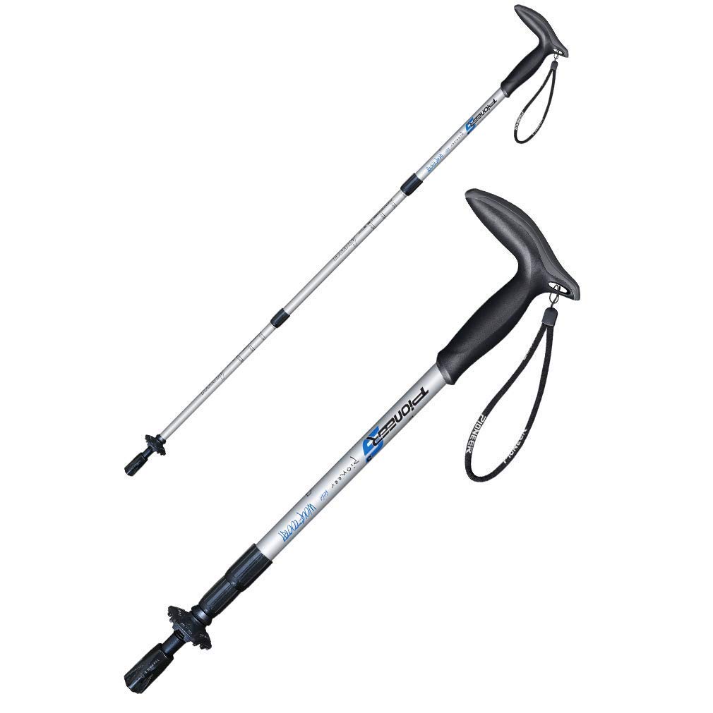 NATWEE Poignée télescopique Ergonomique réglable avec système Anti-Choc à Verrouillage Rapide Bâtons de randonnée pour randonnée, Trekking, Camping, Voyage, 2 pièces It's So Kind of You
