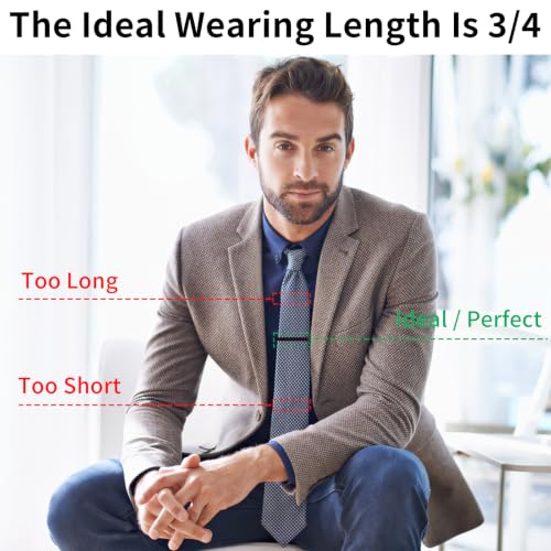 Image of MOWPOG 6 Pcs Tie Clips for Men, Tie Bar Pins Tacks with Gift Box | Copper, Shiny & Glossy, for Father, Husband, Boyfriend, Business, Wedding, Suit Accessories, Easy to Open, Won't Fade /Scratch