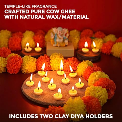 Image of Welburn Veda&Co Nagchampa Scented Ghee Blended Batti for Puja | Diya Batti with Cotton Wick | 30 Min Burning Time | Ghee Batti for Divine Worship | Ideal for Festivals and Daily Puja (Pack of 150)