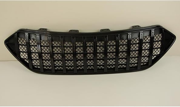 Car Front Radiator Grilles For Hyundai Santa fe 2013-2015, Front Air Inlet Vent Grille Cover Replacement Auto Exterior Accessories,A/Black No Lights