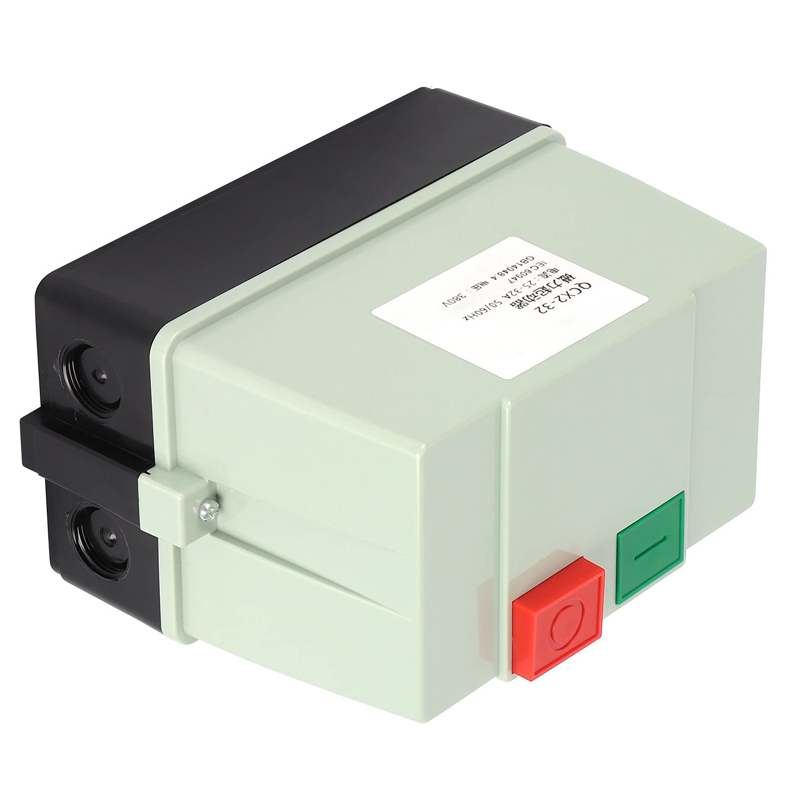 Kadimendium Démarreur Magnétique AC380V Boîtier de Commutation Haute Sécurité Contrôle Démarrage Moteur électrique Triphasé Protection contre les Surcharges avec Boutons 25-32A pour Pompes à Eau
