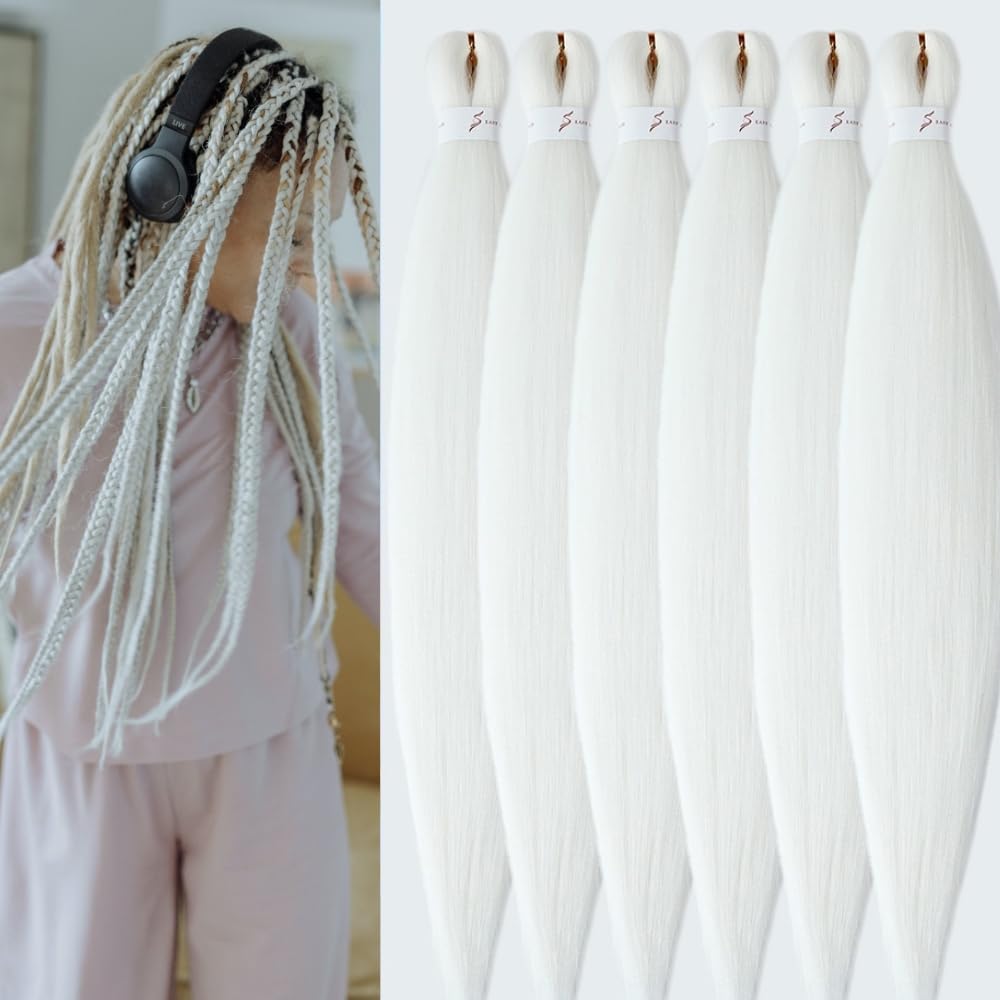 YDDM Capelli Per Treccine Africane Rosa Extension Treccine Texture Yaki Easy Install per Principianti 20 Pollici 3 Pezzi Capelli Leggeri e Naturali per Box Braids, Twist e Crochet — view 68