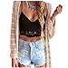 Produktbild Amlaiworld Frauen Crochet Behälter Unterhemd Spitze Weste Bluse Bralet Bra Crop Top (S, A - Schwarz)
