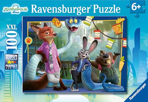 Ravensburger - Puzzles XXL Zootropolis 2 | Puzzle 6 Años O Más | Regalo Niño 6 Años O Más De 100 Piezas | Rompecabezas Niños De 36 X 49 Cm | Ravensburger Puzzle Ravensburger - Puzzles XXL Zootropolis 2 | Puzzle 6 Años O Más | Regalo Niño 6 Años O Más De 100 Piezas | Rompecabezas Niños De 36 X 49 Cm | Ravensburger Puzzle