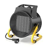 DAHTEC Calefactor Ceramico 3000W - Bajo Consumo - Radiador Electrico Portatil - Calentamiento Rápido en 3 s - Apto para Hogares, Baños y Obras de Construcción