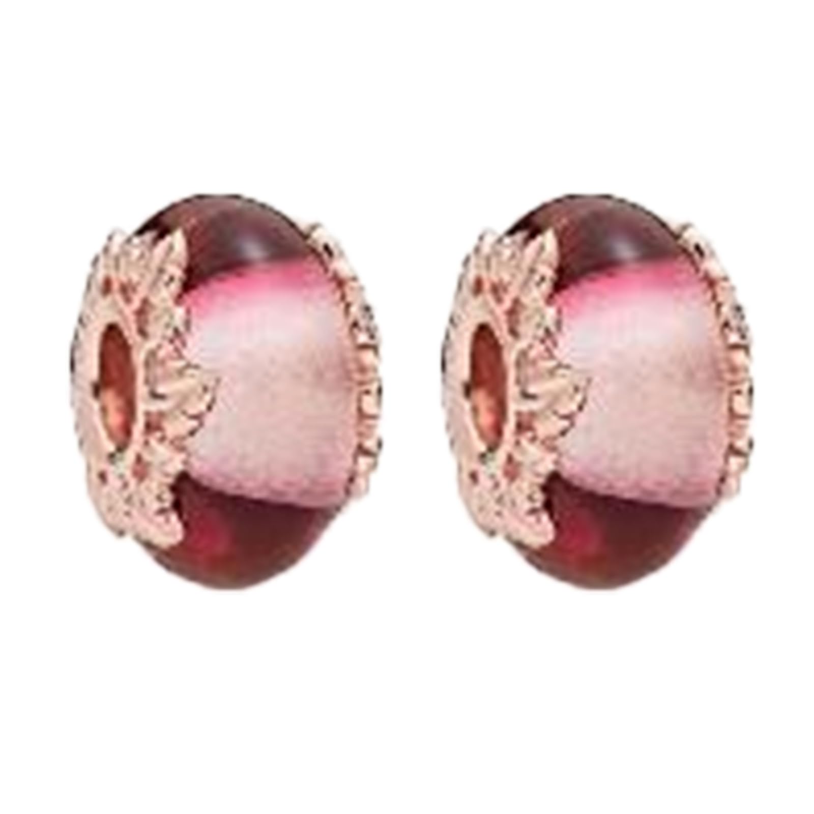 Annmors 925 Sterling Silver Clips Distanziatore Catena di Sicurezza Ferma Ciondoli Ciondolo in Vetro di Murano per Donna Bracciale Collana Gioielli Regalo