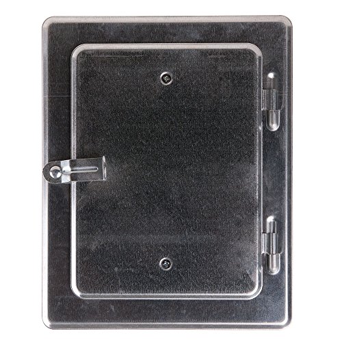 FIREFIX 2093 galvanised Fireplace Door, Nominal 140 x 200 mm, Outer Dimensions: 230 x 290 mm, Steel