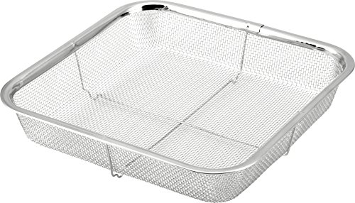 Minex Metal AMN02005 Stainless Steel Mini Square Colander, 8.7 inches (22 cm)