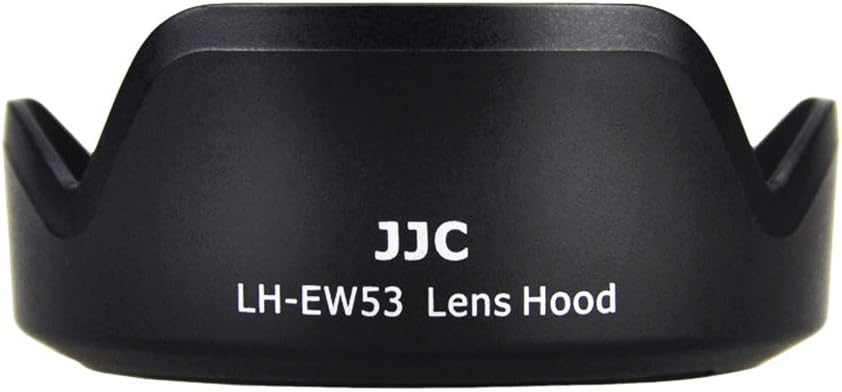 JJC EW-53 Camera Lens Hood Protector for Canon EF-M 15-45mm f/3.5-6.3 IS STM lens/Canon RF-S 18-45mm F4.5-6.3 IS STM - Replace Canon EW-53 Lens Hoods
