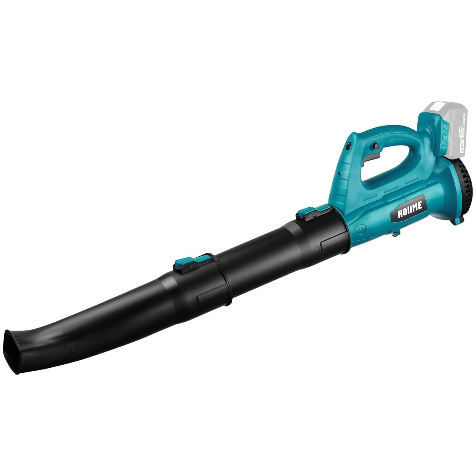 Soffiatore a batteria per batteria Makita da 18 V, soffiatore a batteria per pulizia all'aperto, lama per la cura del prato (velocità dell'aria 67 m/s, portata d'aria 5,8-12,2 m³/min, senza batterie e