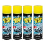 Invisible Glass 91164-4PK Premium Aerosol Glass and Window Cleaner for Auto and Home Cleans Glass, Windows, Windshields, and More, Streak-Free, Ammonia-Free, Tint-Safe, 19 oz (Pack of 4)