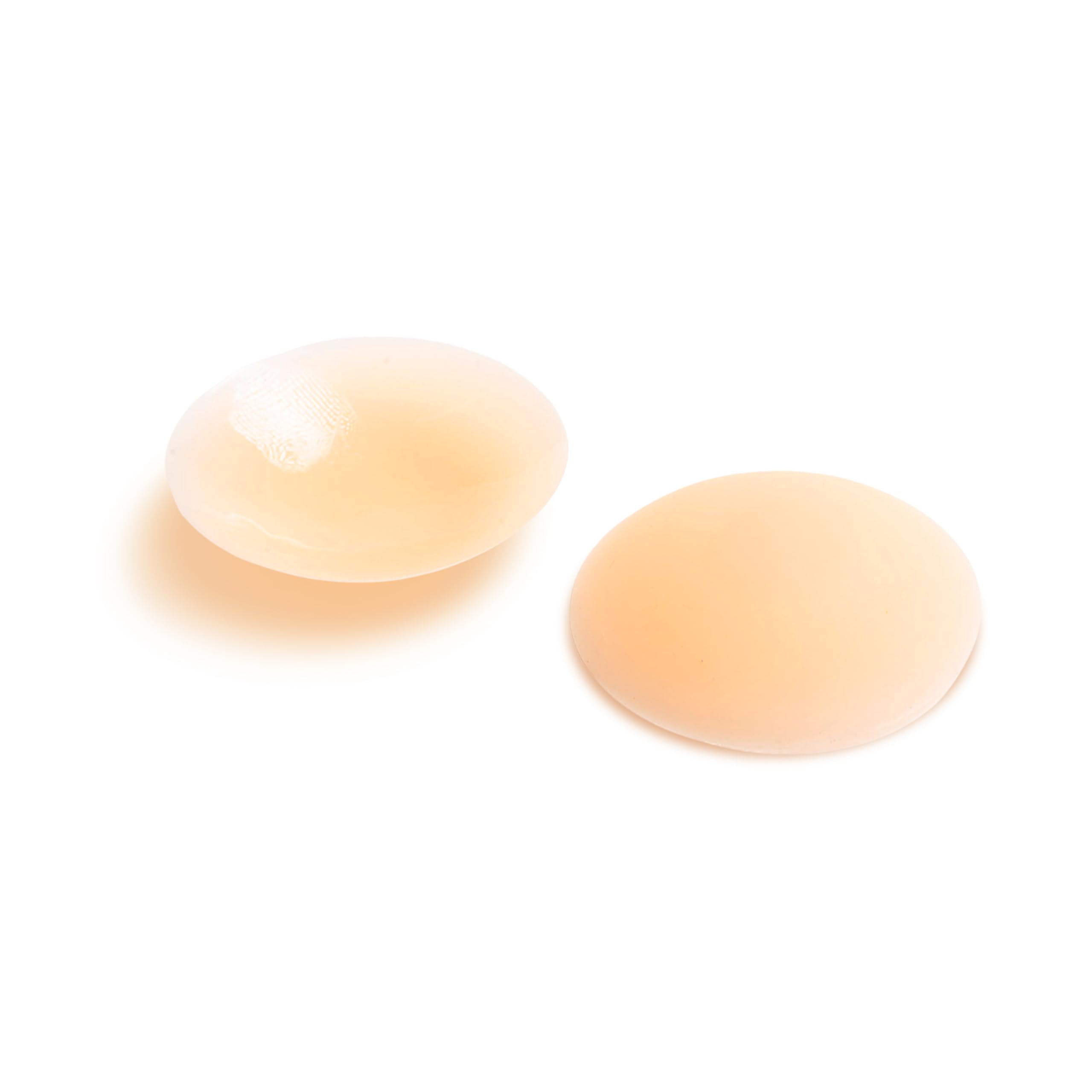 LELUSKINBare It All Ultra-thin, Adhesive, And Reusable Round Silicone Nipple Covers for Women - Medium & Plus Sizes