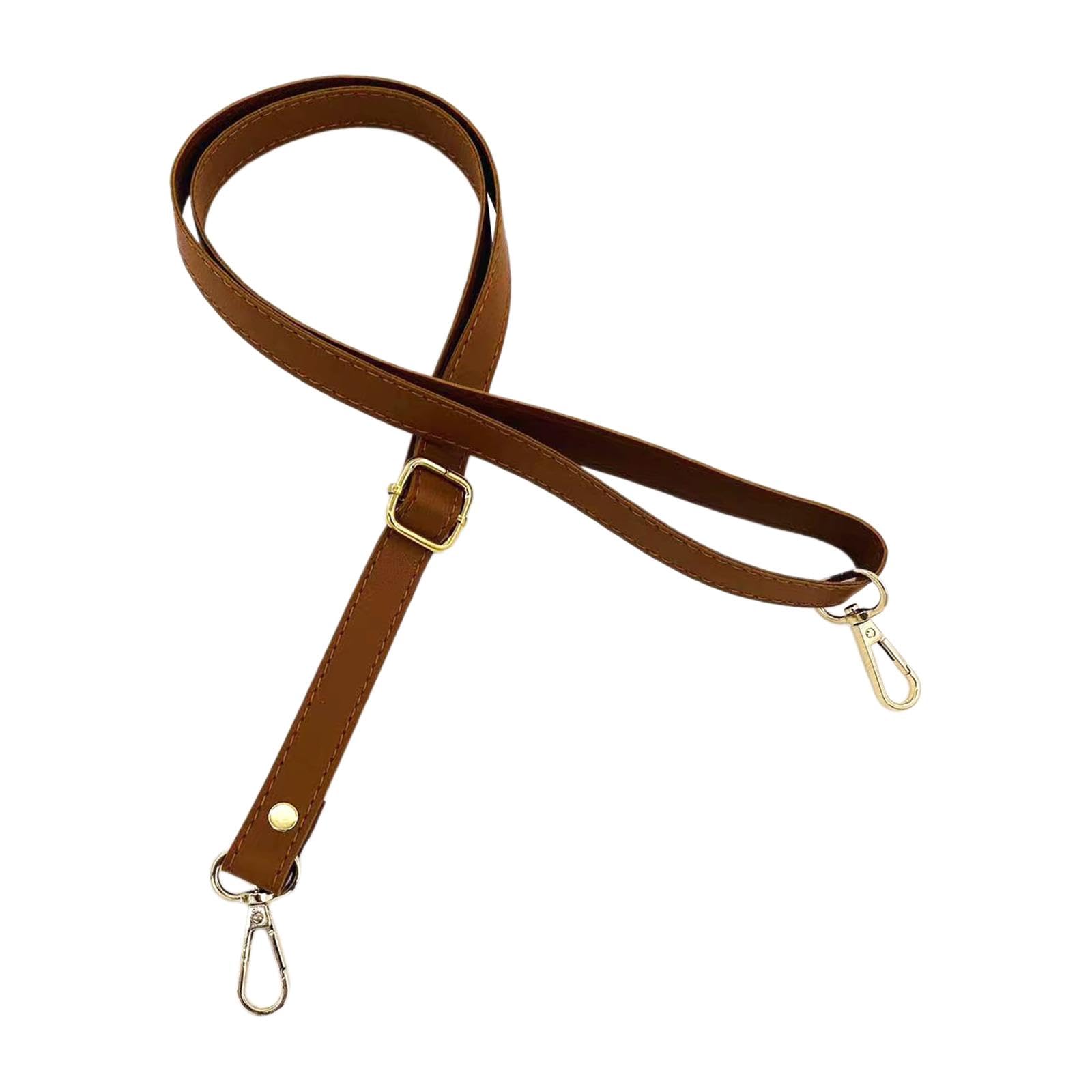 Shoulder Bag Strap PU Leather Simple Fashion for Women Crossbody Purse Strap Brown-image-25